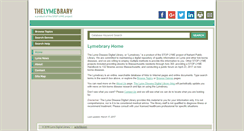 Desktop Screenshot of lymebrary.org