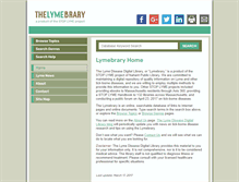 Tablet Screenshot of lymebrary.org